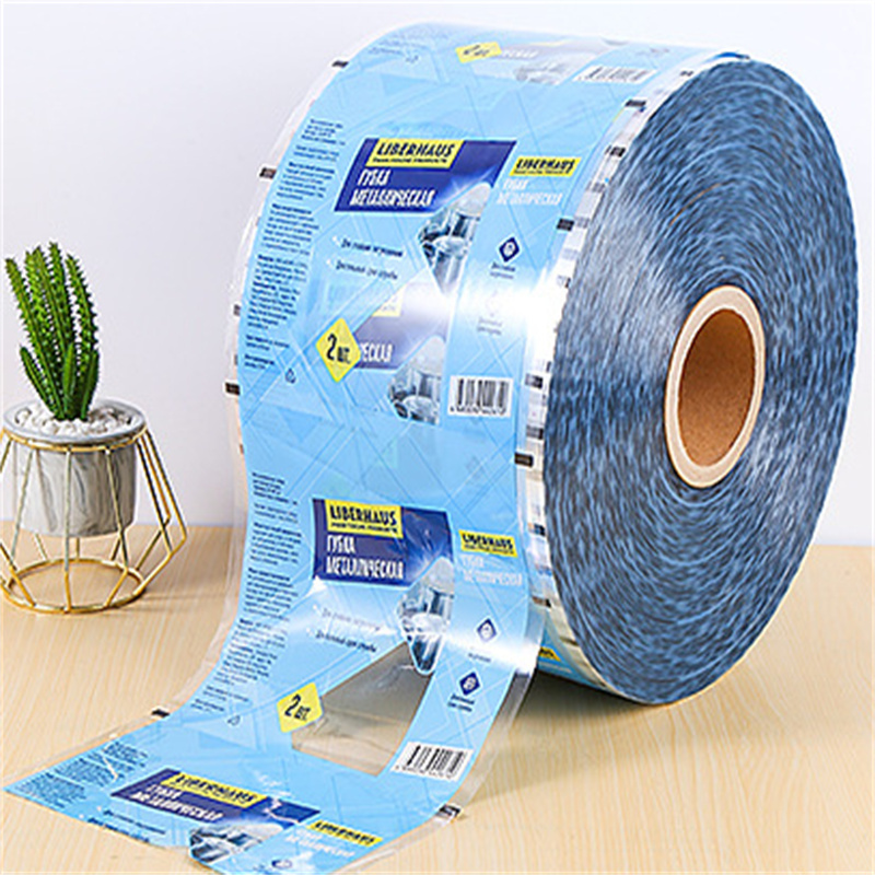 Custom Polymer Plastic Bag Holographic Makanan Opp Ketchup Packaging Roll Film Bopp Film for Printing