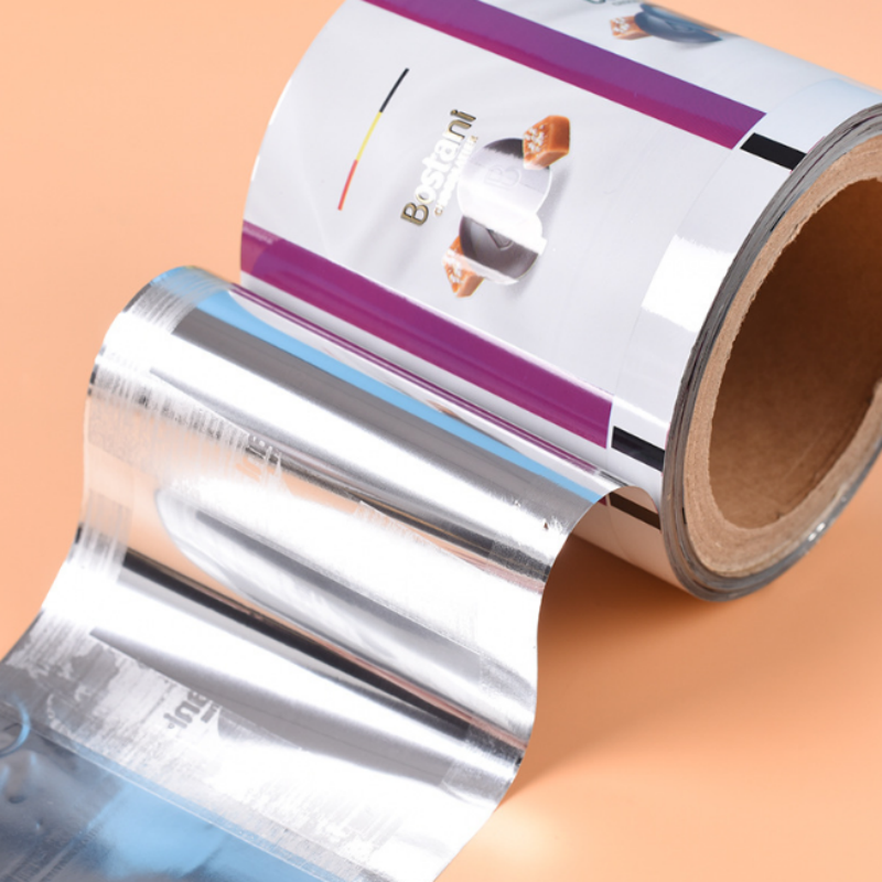 Custom Polymer Plastic Bag Holographic Makanan Opp Ketchup Packaging Roll Film Bopp Film for Printing