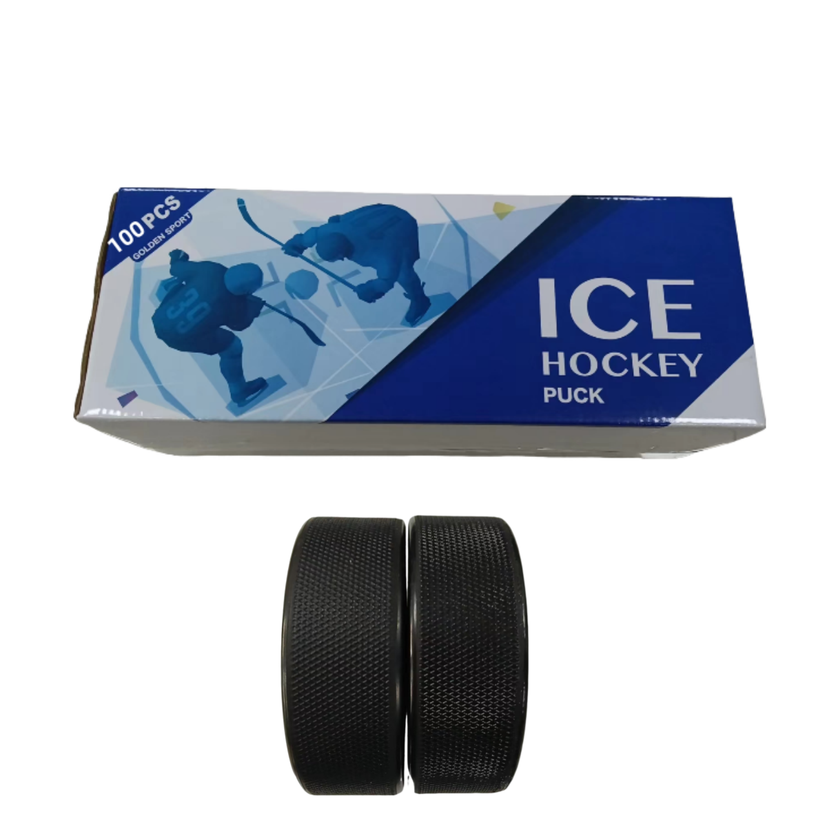 High Hardness Wholesale Price High Quality Factory Bulk Sale Good price Blank Black Accept Custom Logo Rubber  Ice Puck Hockey