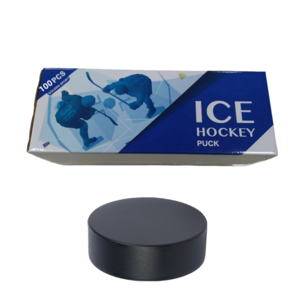 Professional High Quality Factory Bulk Sale Good price Blank Black Accept Custom Logo Printed Double sides Ice Puck Hockey