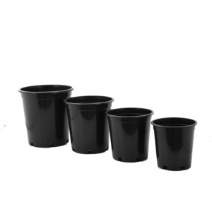 1 Plastic Bulk  Nursery Black Plant Pots Mold Large Decorative 3 Gallon Flower Pots