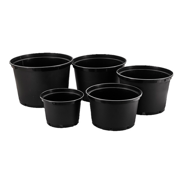 Sustainable gallon pots 0.7 ,1 ,2 , 2.5 , 3 ,3.5 , 4 , 5 , 7 , 9 gallon Plastic nursery gallon pots flower pot