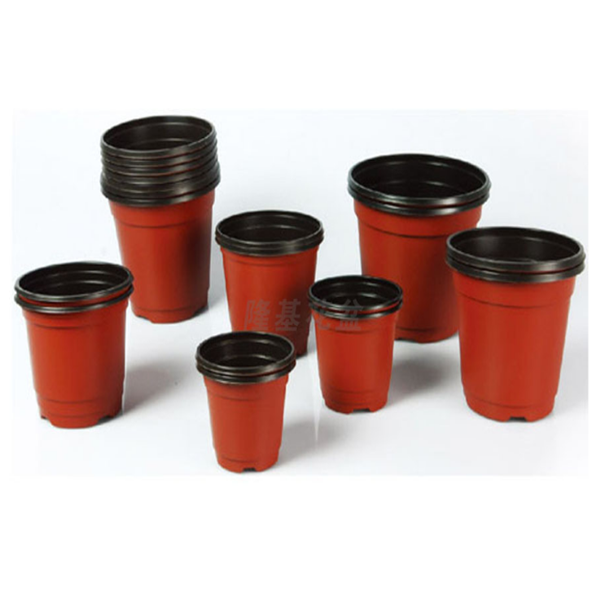 Longji Plastic Flower Pot Garden Gallon Pots 1 / 2 / 2.5 / 3 / 5 / 7 / 9 / 12 Double Color Flower Pots