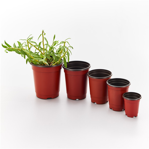 Longji Plastic Flower Pot Garden Gallon Pots 1 / 2 / 2.5 / 3 / 5 / 7 / 9 / 12 Double Color Flower Pots