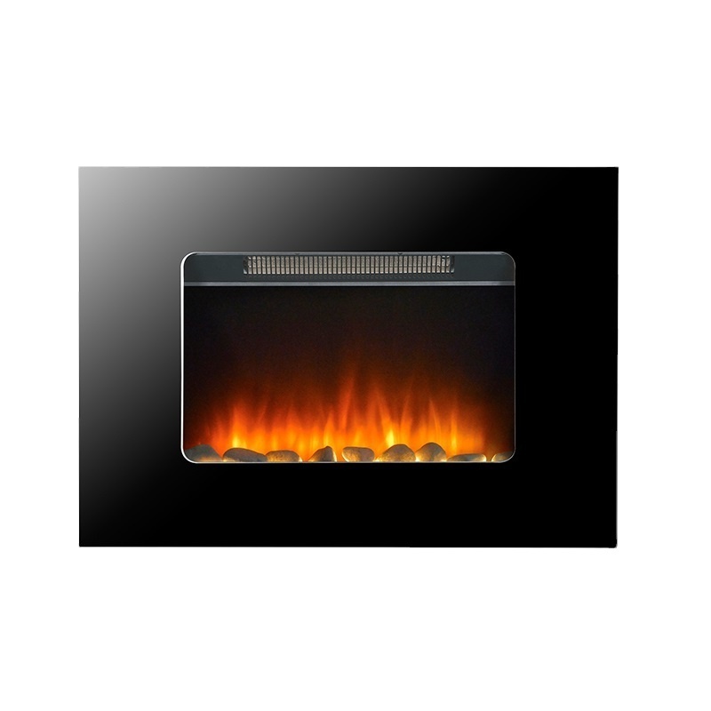 Top Quality luxury Electric Wall Mounted Heater Fireplace With Pebble Effect double sided electric fireplace