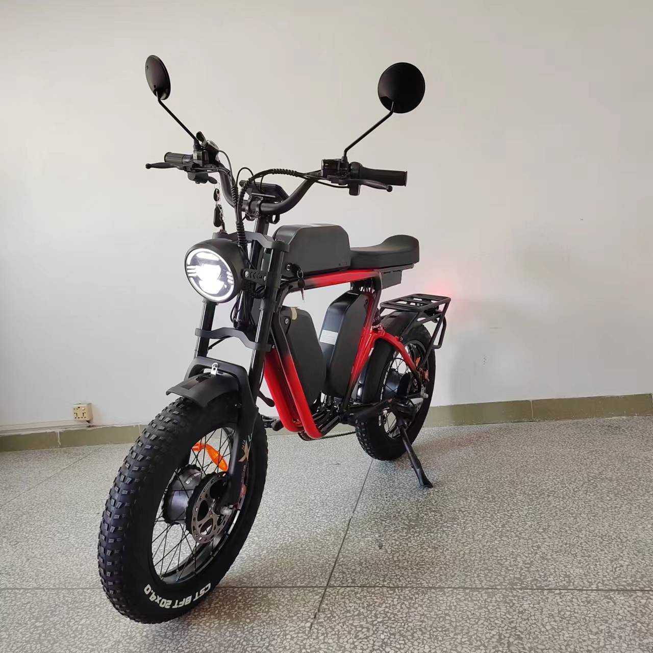 52V Electric Bike Dual Motor Bafang Triple Battery 66Ah Oil Brake Full Suspension Off Road MTB 55-60kmh Fat Tire Electric Bike