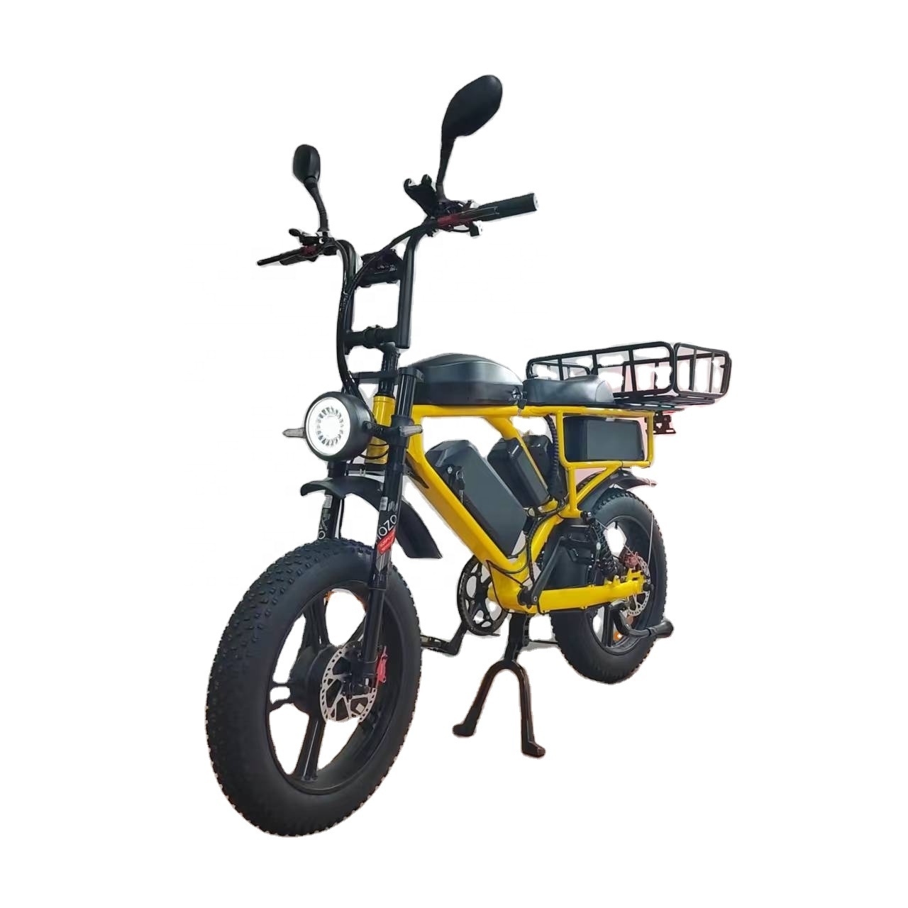 52V Electric Bike Cargo Dual Motor triple Battery 66Ah Strong Suspension Hydraulic Brake 2000W  Fat Tire 65kmh  Electric Bike