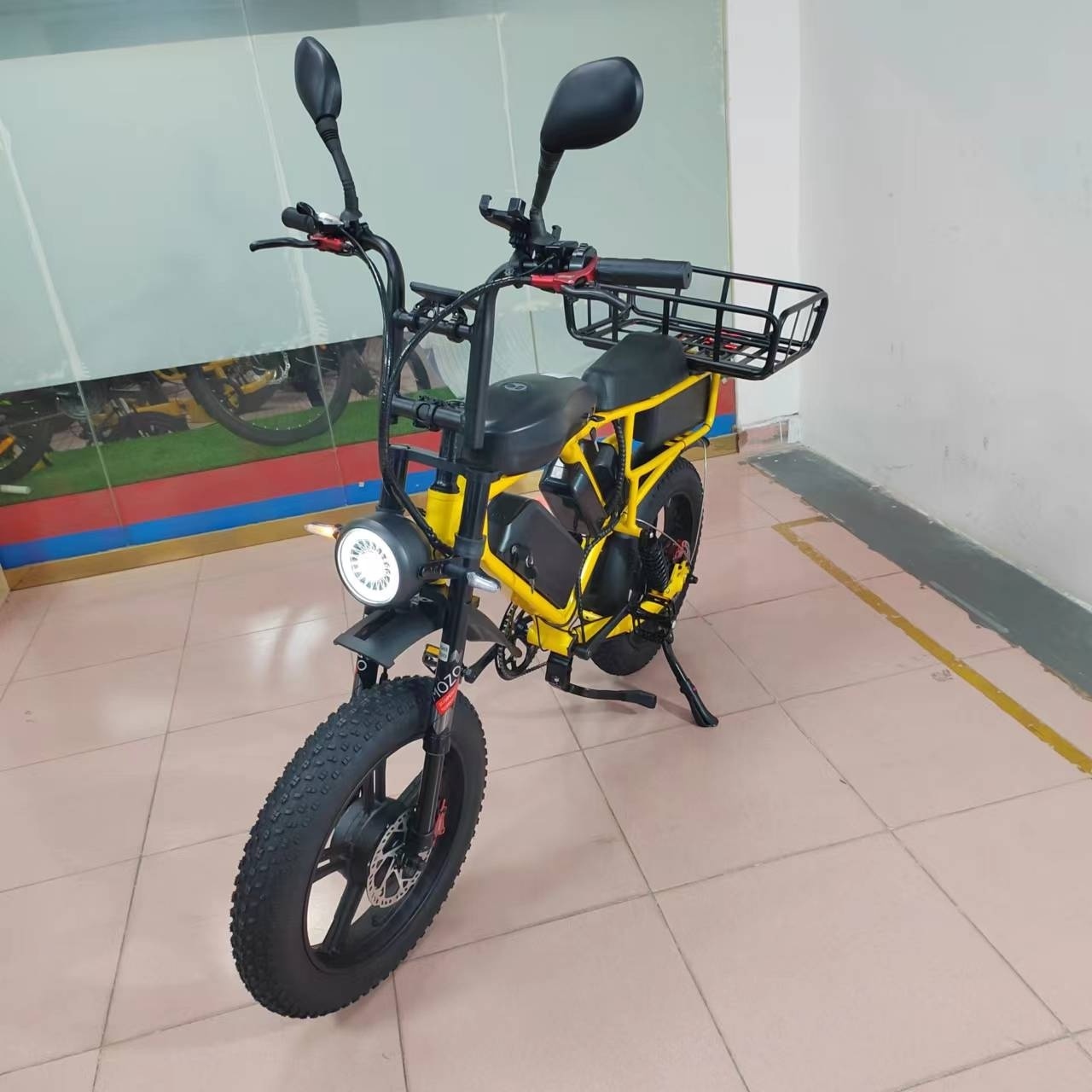 52V Electric Bike Cargo Dual Motor triple Battery 66Ah Strong Suspension Hydraulic Brake 2000W  Fat Tire 65kmh  Electric Bike