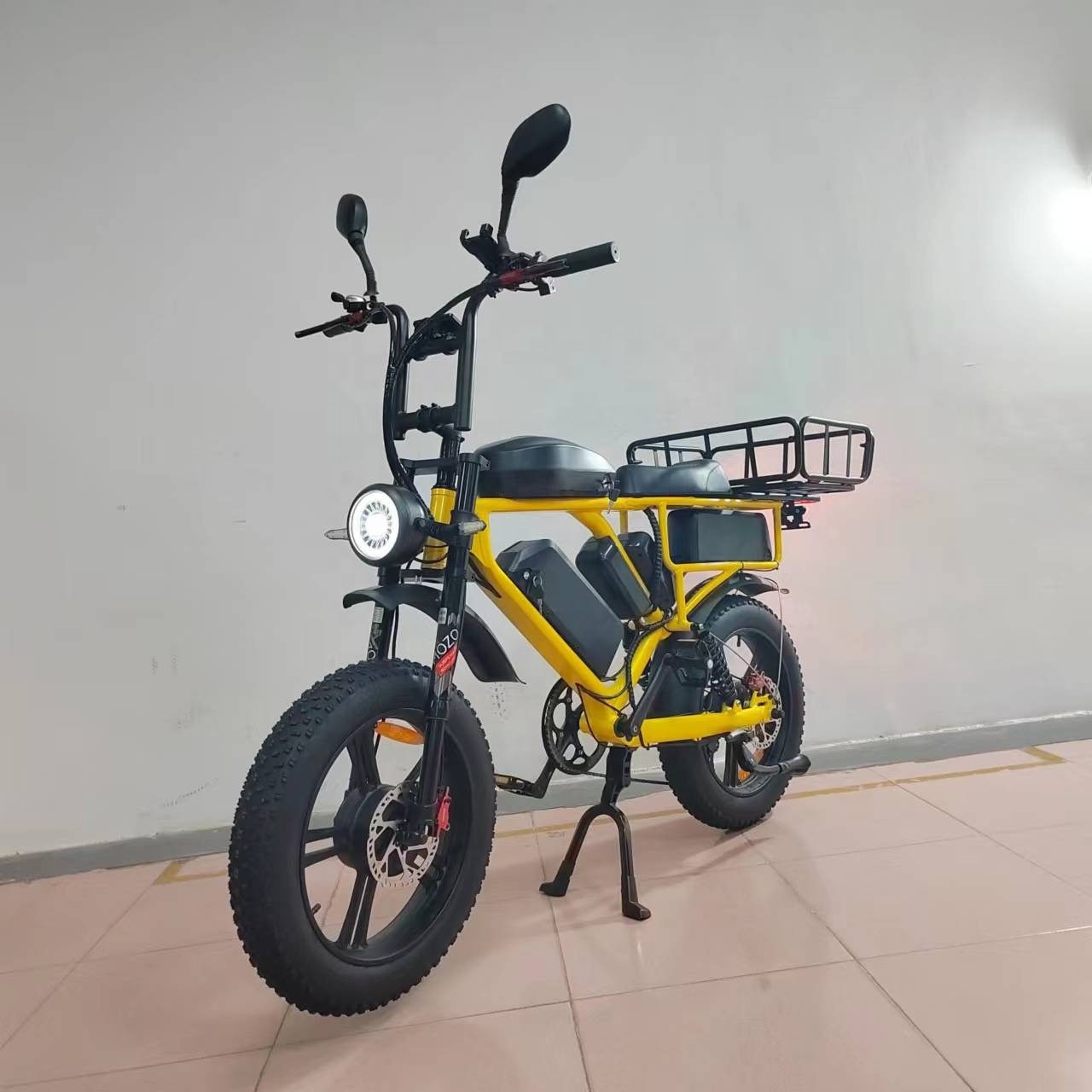 52V Electric Bike Cargo Dual Motor triple Battery 66Ah Strong Suspension Hydraulic Brake 2000W  Fat Tire 65kmh  Electric Bike