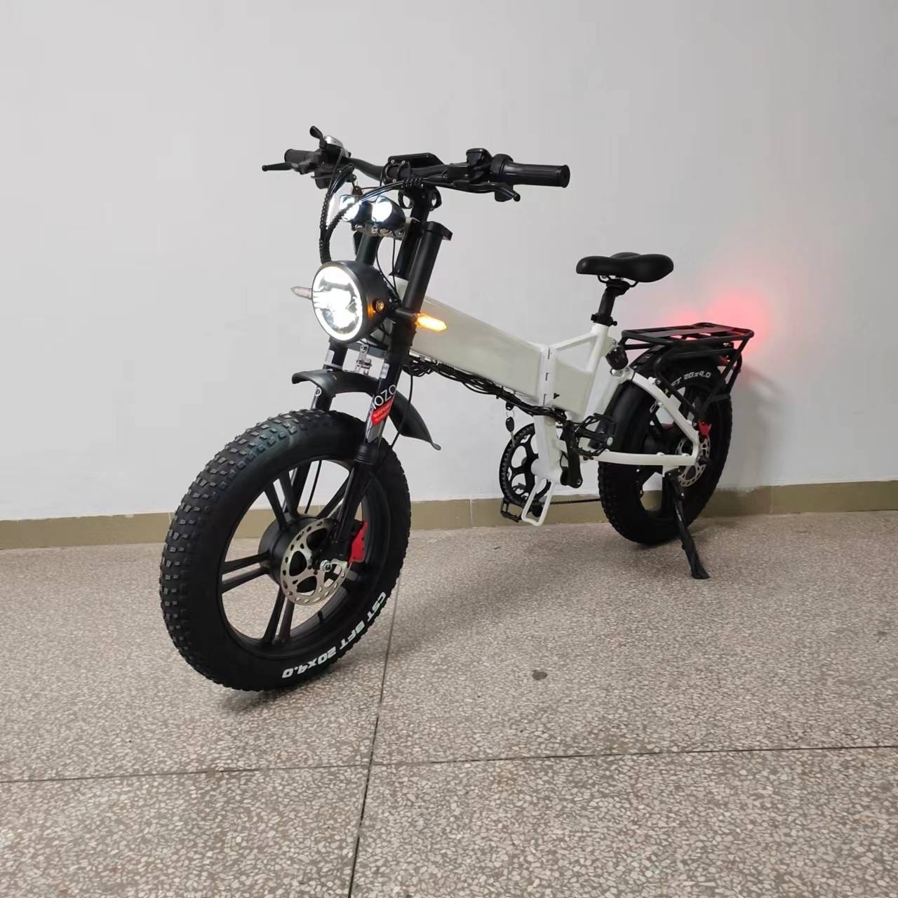 52v21Ah Folding Electric Bike 2000W Dual Motor Hydraulic Brake Full Suspension Fat Tire Electric bicycle  Electric City Bike