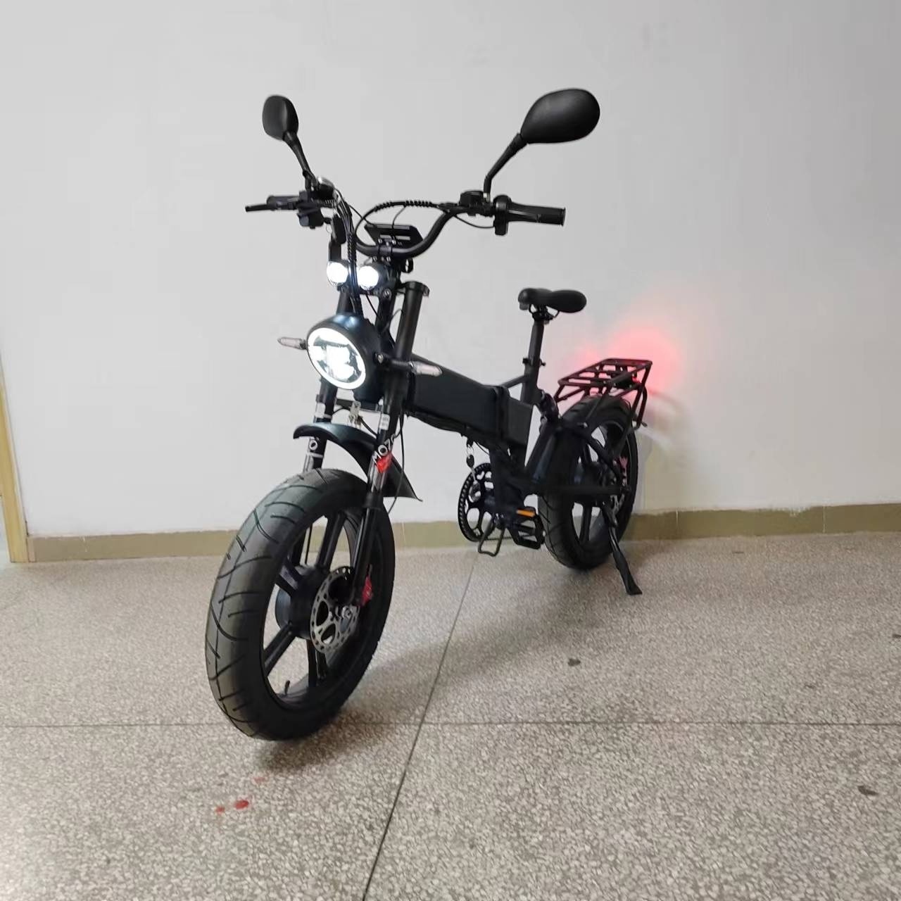 52v21Ah Folding Electric Bike 2000W Dual Motor Hydraulic Brake Full Suspension Fat Tire Electric bicycle  Electric City Bike