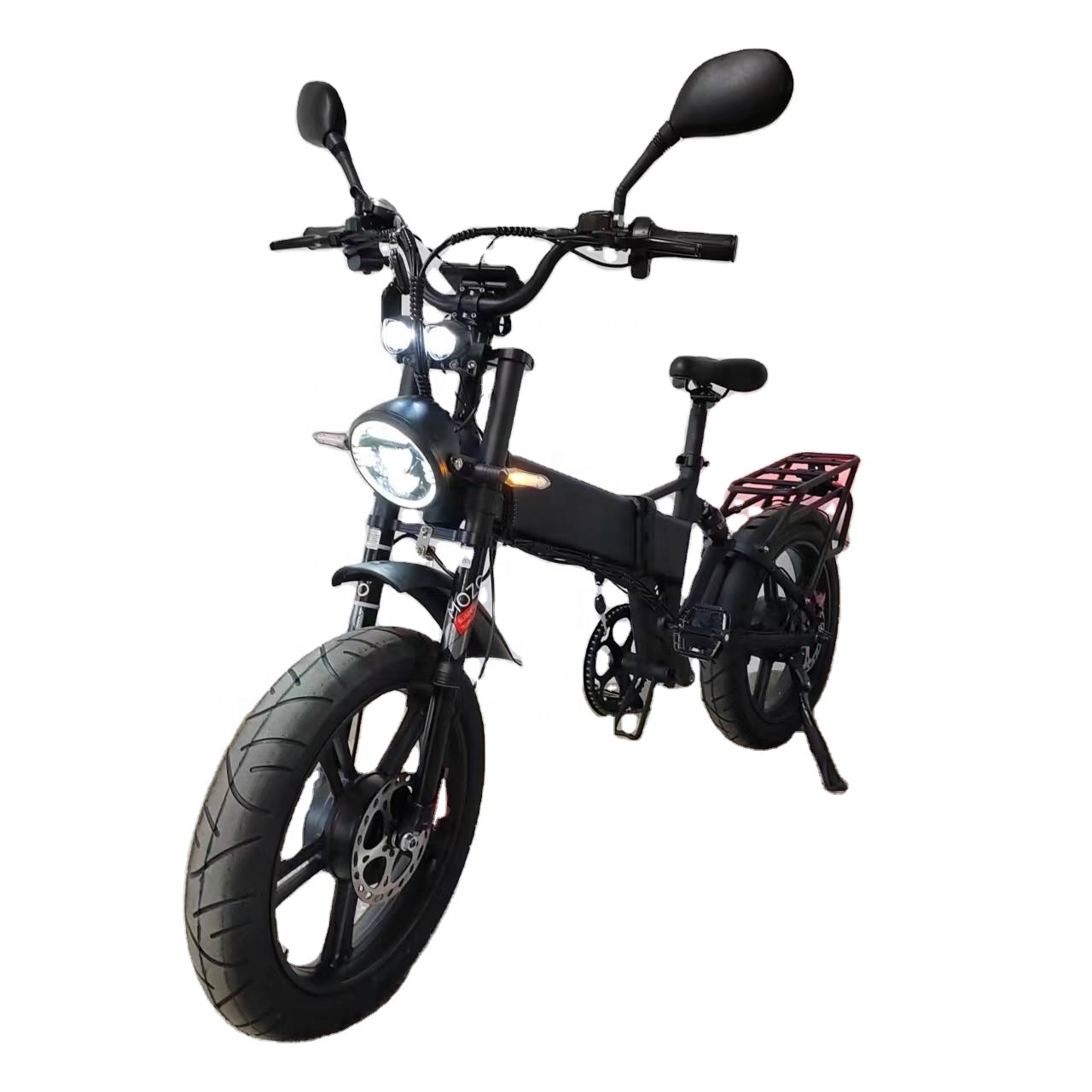 52v21Ah Folding Electric Bike 2000W Dual Motor Hydraulic Brake Full Suspension Fat Tire Electric bicycle  Electric City Bike