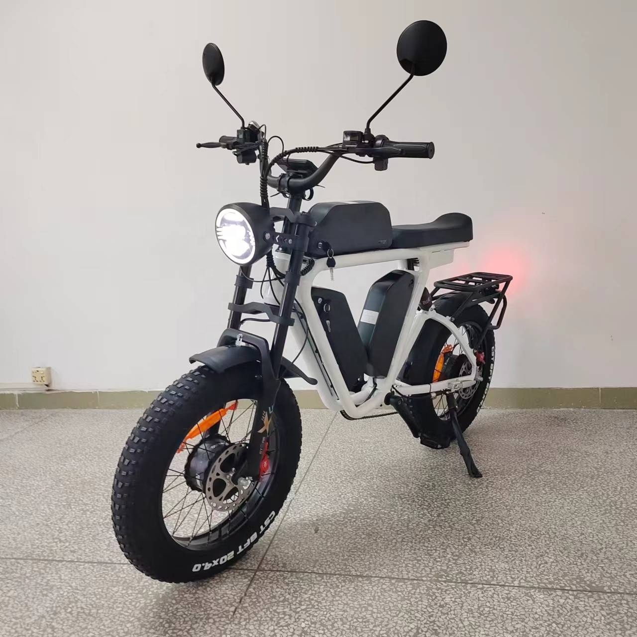 52V Electric Bike Dual Motor Bafang Triple Battery 66Ah Oil Brake Full Suspension Off Road MTB 55-60kmh Fat Tire Electric Bike