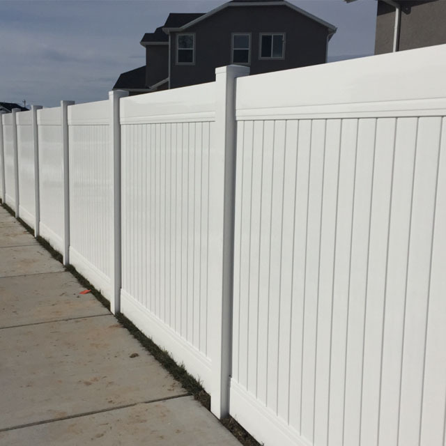 White PVC Vinyl Plastic Privacy Cheap Fence Panels