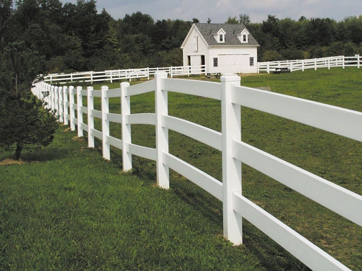 3 Rails Fence Horticulture Anti-Corrosion Used Sale Vinyl Pvc Ranch  Rail Fence