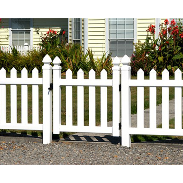 Longjie PVC Fence Railing Vinyl Picket Fence Used for Garden Easy to Assemble Fence Railing