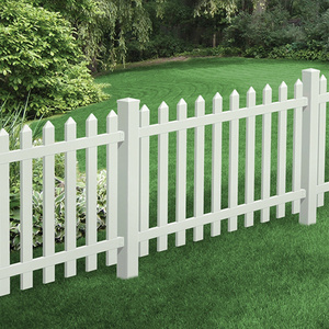 PVC Home Garden Picket Fence Picket panel White Picket Fence Swimming pool fence