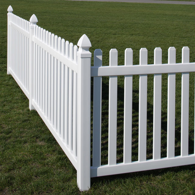 PVC Home Garden Picket Fence Picket panel White Picket Fence Swimming pool fence