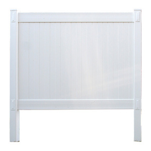 cheap vinyl fence  Gate 6' x 8' or 6' x 6 Hot Sale White Color PVC Solid Panel Private Fence