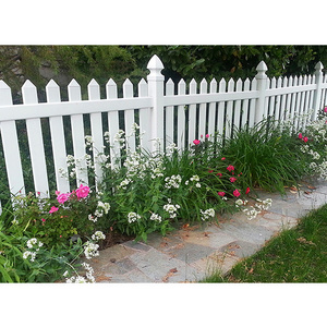 Longjie PVC Fence Railing Vinyl Picket Fence Used for Garden Easy to Assemble Fence Railing