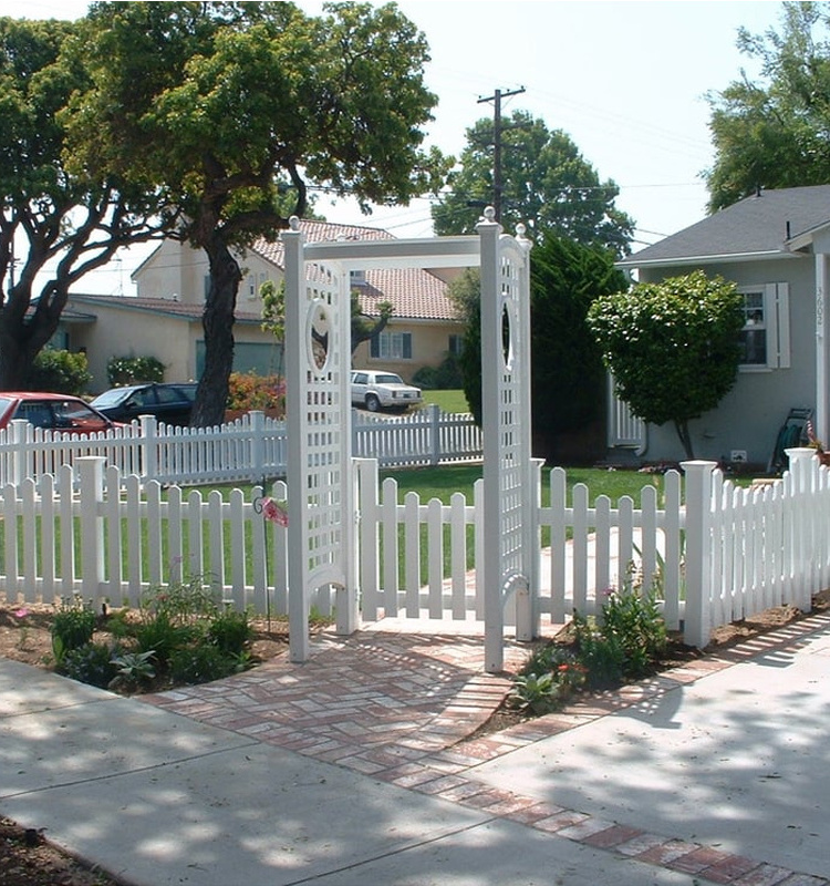 Garden Fence White Picket Useful Hot Sale Cheap Vinyl/wood Fencing, Trellis & Gates