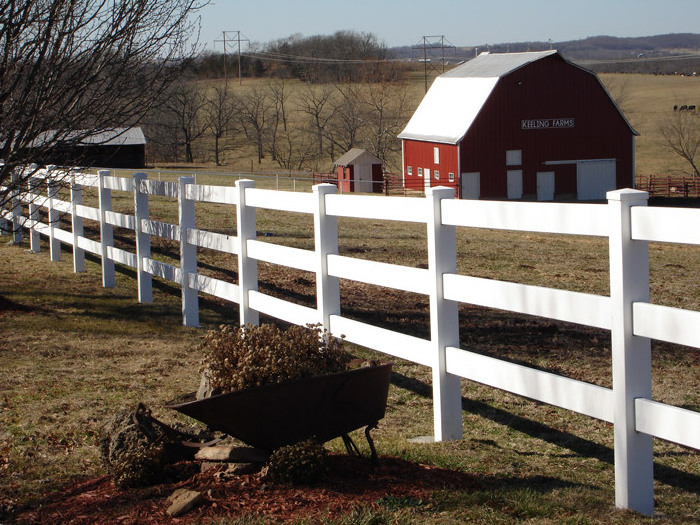 3 Rails Fence Horticulture Anti-Corrosion Used Sale Vinyl Pvc Ranch  Rail Fence