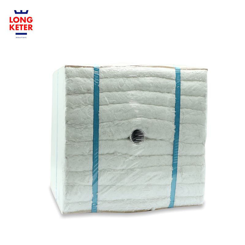 1260 Ceramic Fiber Module Aluminum Silicate Wool folded ceramic fiber block for Kiln Insulation