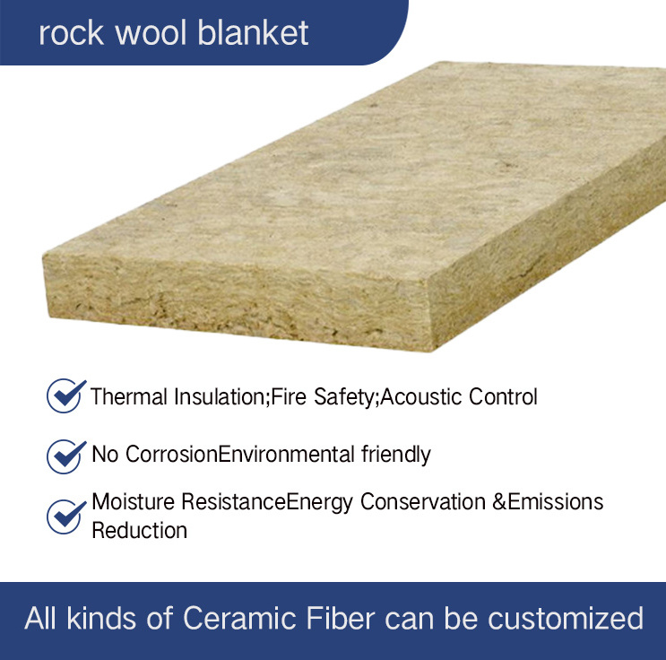 Wool rock cotton blanket industrial/pipe/boiler insulation