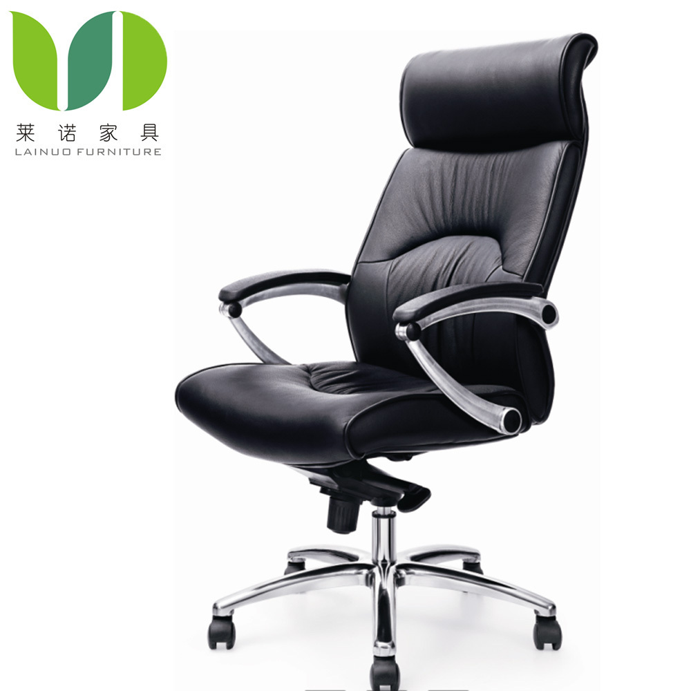 high wide back genuine lounge office leather chair with wooden table office