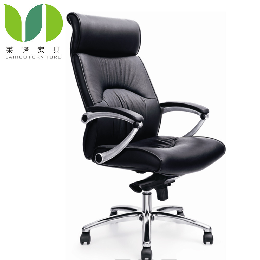 high wide back genuine lounge office leather chair with wooden table office