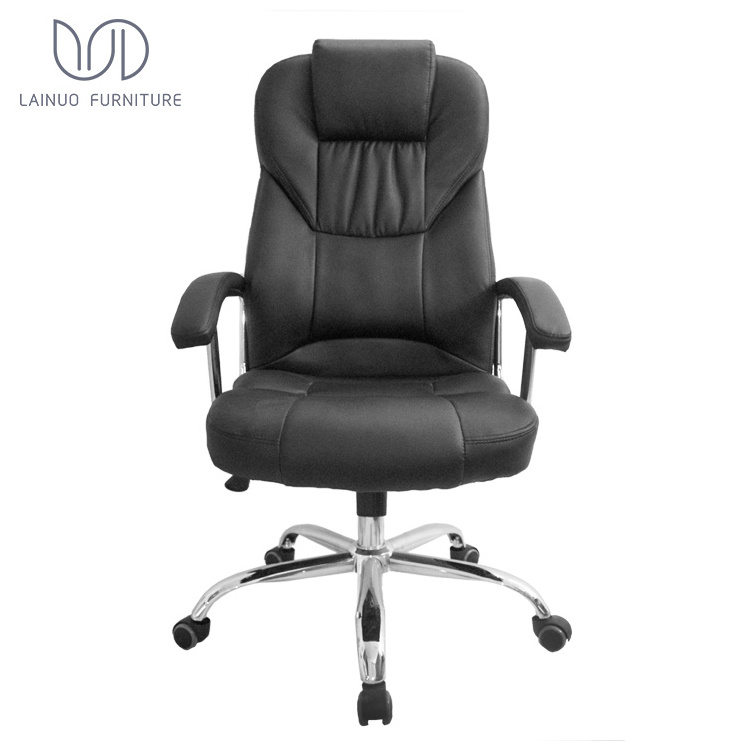 high wide back genuine office boss leather chair