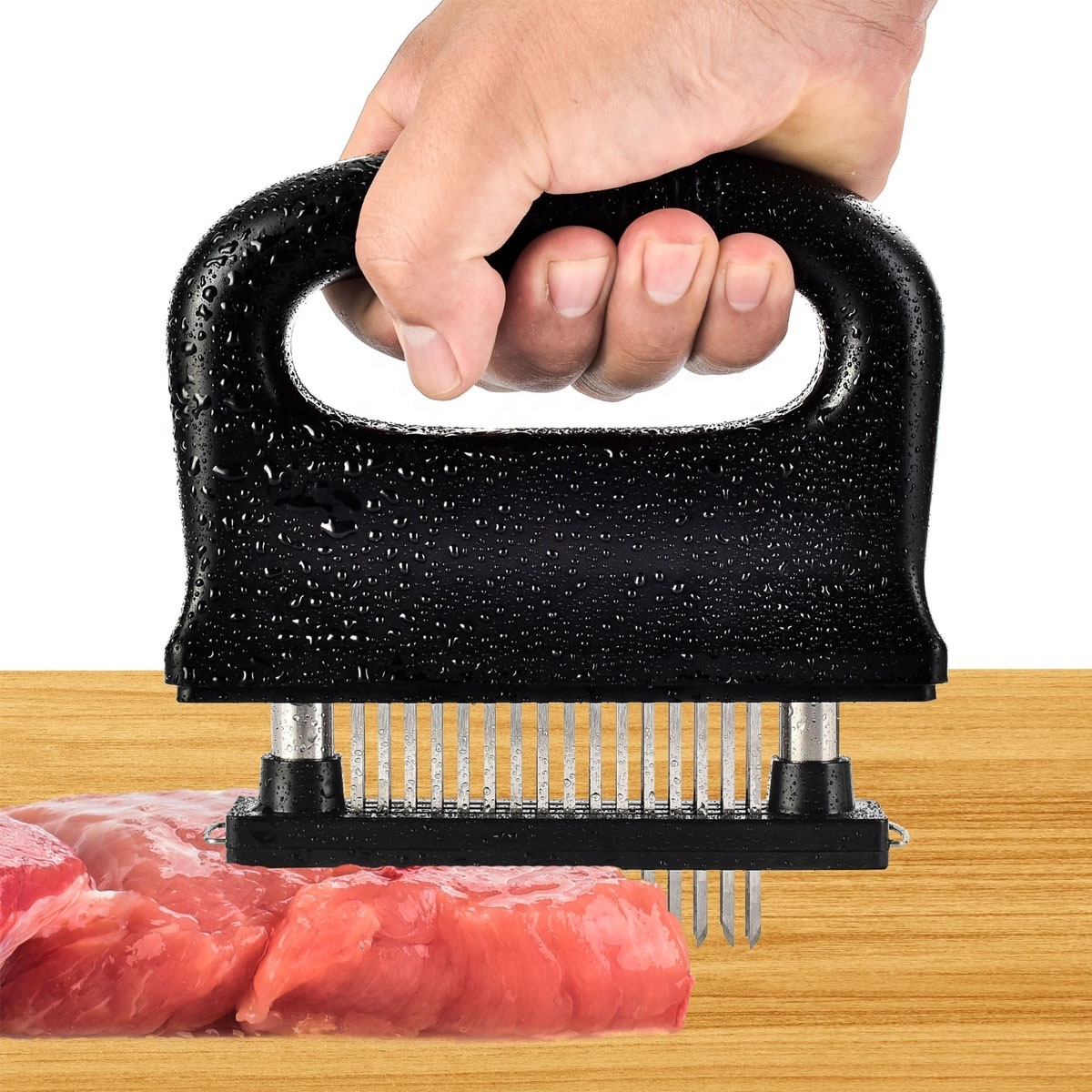 Soft48 Blades Stainless Steel Meat Tenderizer With Handle,Meat Hammer Kitchen Beef Loose Meat Tenderizer Steak Large Tool Mallet