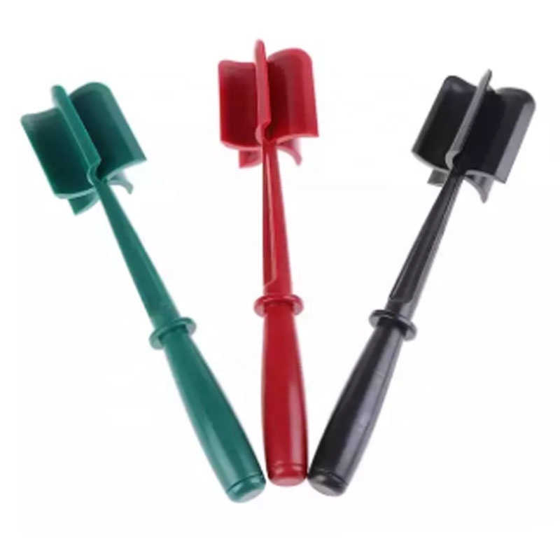 Professional Heat Resistant Nylon Hamburger Chopper Utensil Non Stick Mix Chopper 5 Curve Blades Potato Masher Tool