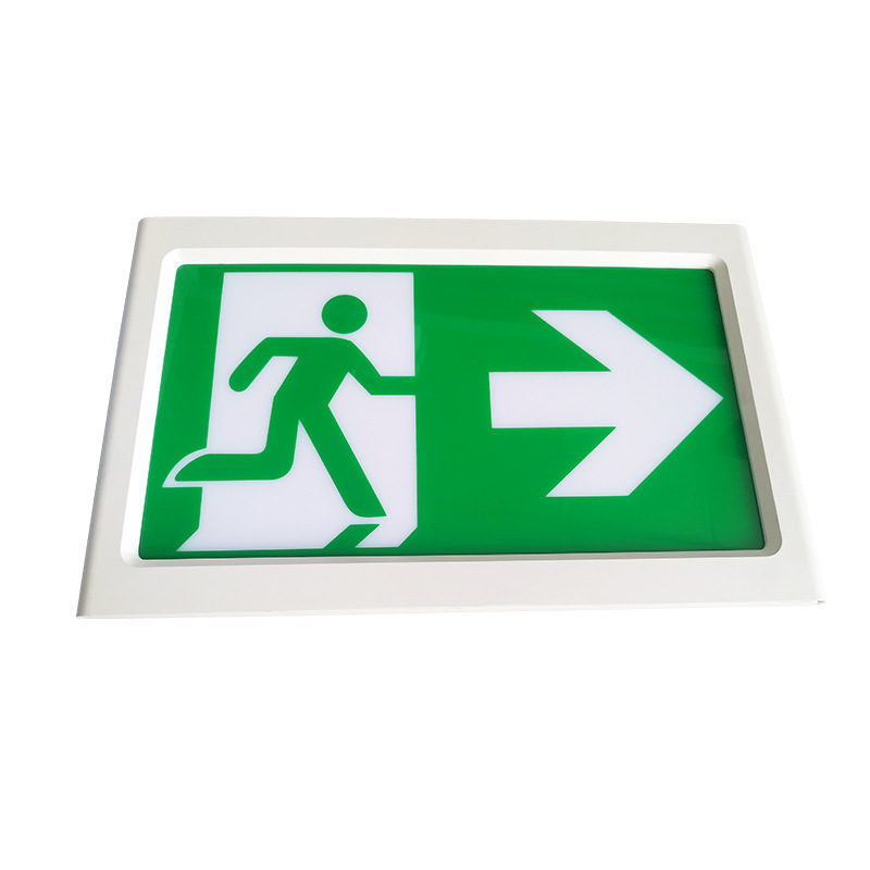 Exit Sign in Emergency Lights Safety Lamp Fire Evacuation Indicator Corridor ABS 3W Factory Direct Sale Indoor Office LED 80 100