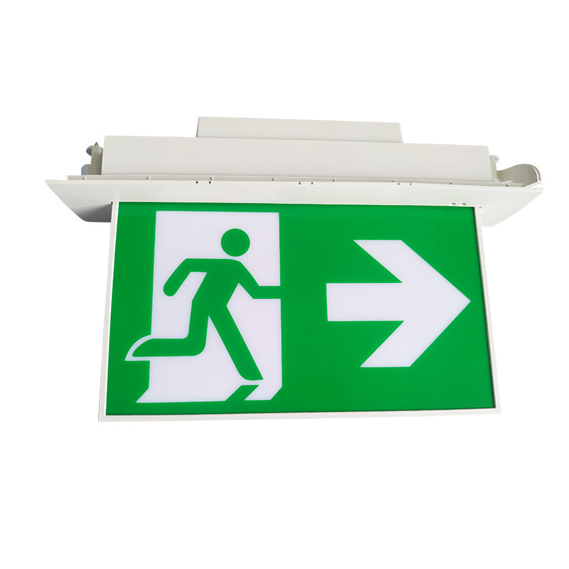 Exit Sign in Emergency Lights Safety Lamp Fire Evacuation Indicator Corridor ABS 3W Factory Direct Sale Indoor Office LED 80 100