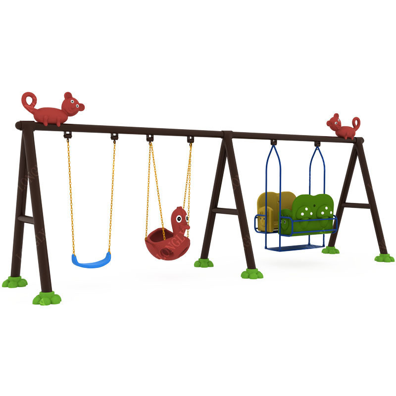 Factory price high quality swing and slide set outdoor for kids