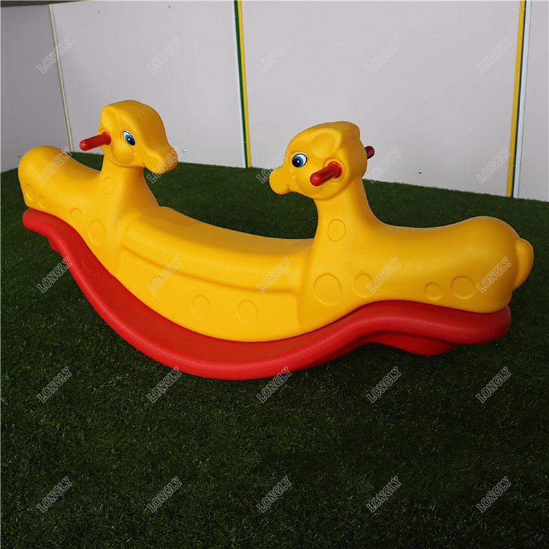 China plastic children's playsets teeter totter seesaw