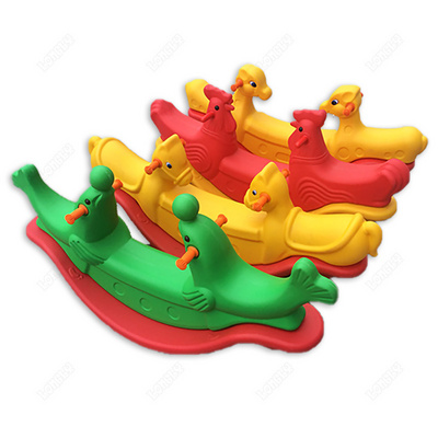 China plastic children's playsets teeter totter seesaw