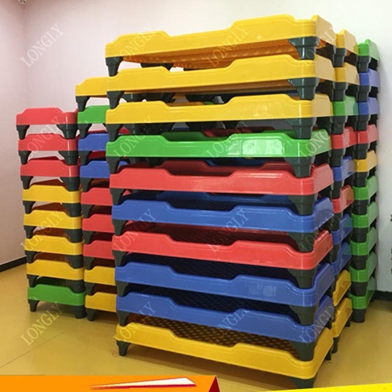 High quality kindergarten children plastic bed for sale