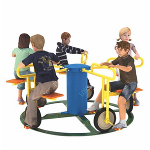 Merry-go-round Kids Outdoor Playground Equipment Carousel Riding Bikes for Amusement Park