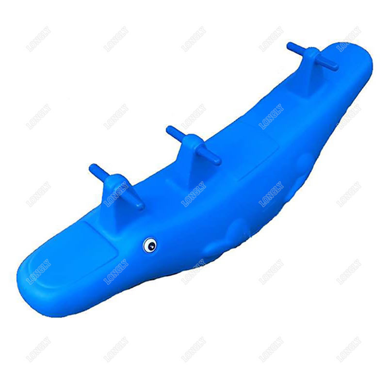 Longly wholesale plastic alligator teeter totter kids seesaw