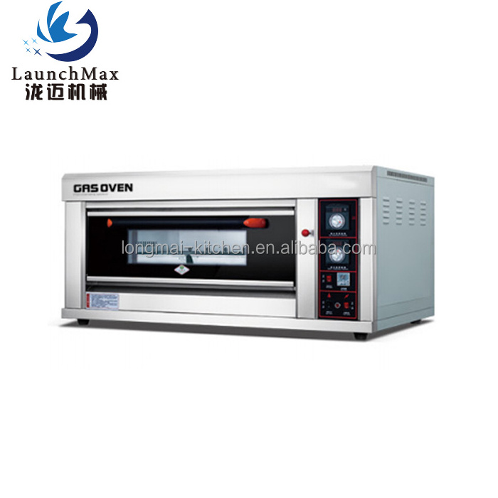 Commercial one layer one plate cake single layer baking large capacity 3 trays open hearth gas oven bakery ovens for sale