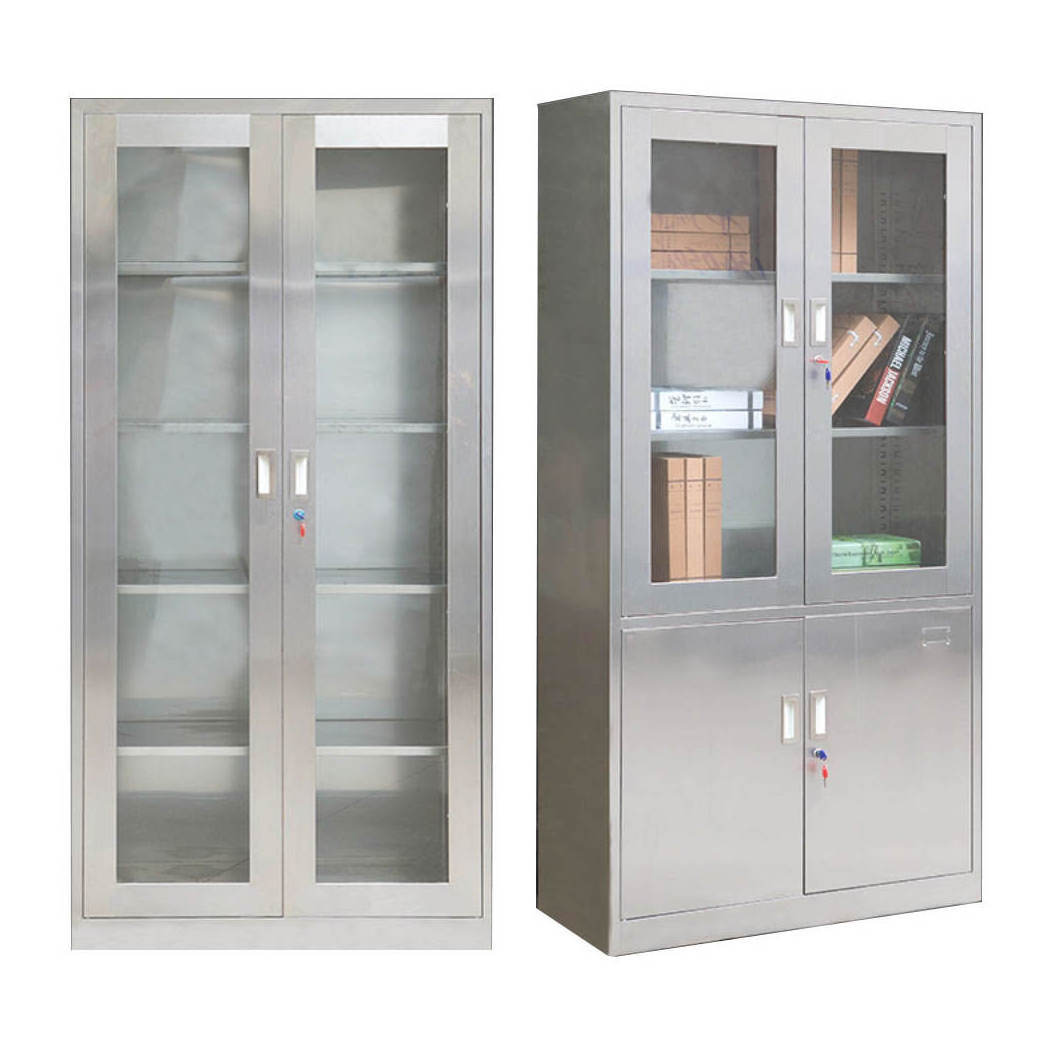 Factory Price  Stainless Steel Hospital Pharmacy Outpatient Medicine Cabinet Factory Price