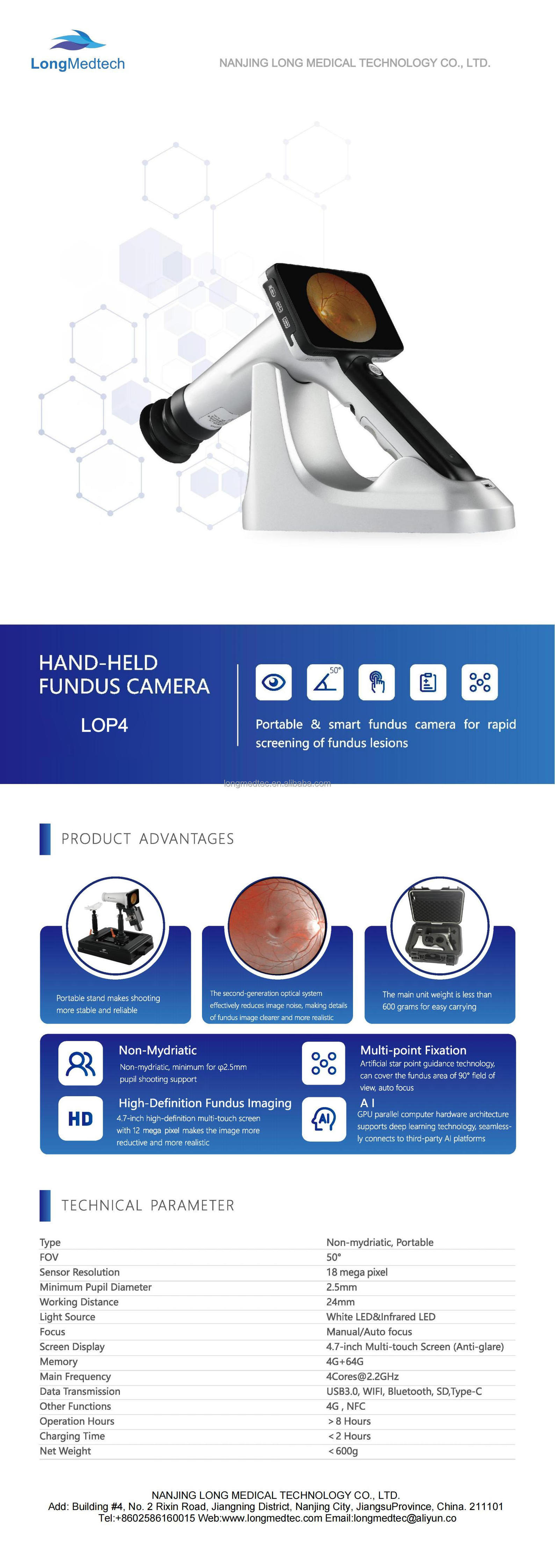 Auto Eye Fundus Camera Price Best Seller Wholesale Non-mydriatic  Automated Retinal Imaging Fundus Camera