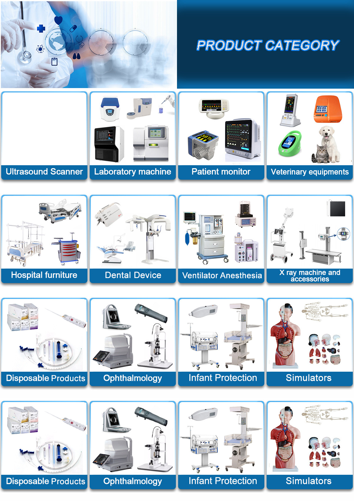 32KW 50KW 68KW Profesional Chest DR X Ray Prices Medical Radiology Diagnostic Digital Xray Equipment RX Digital X-ray Machine