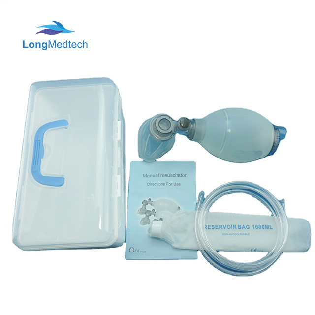 Reusable Silicone Solid Manual Oxygen Respiratory Ambu Bag