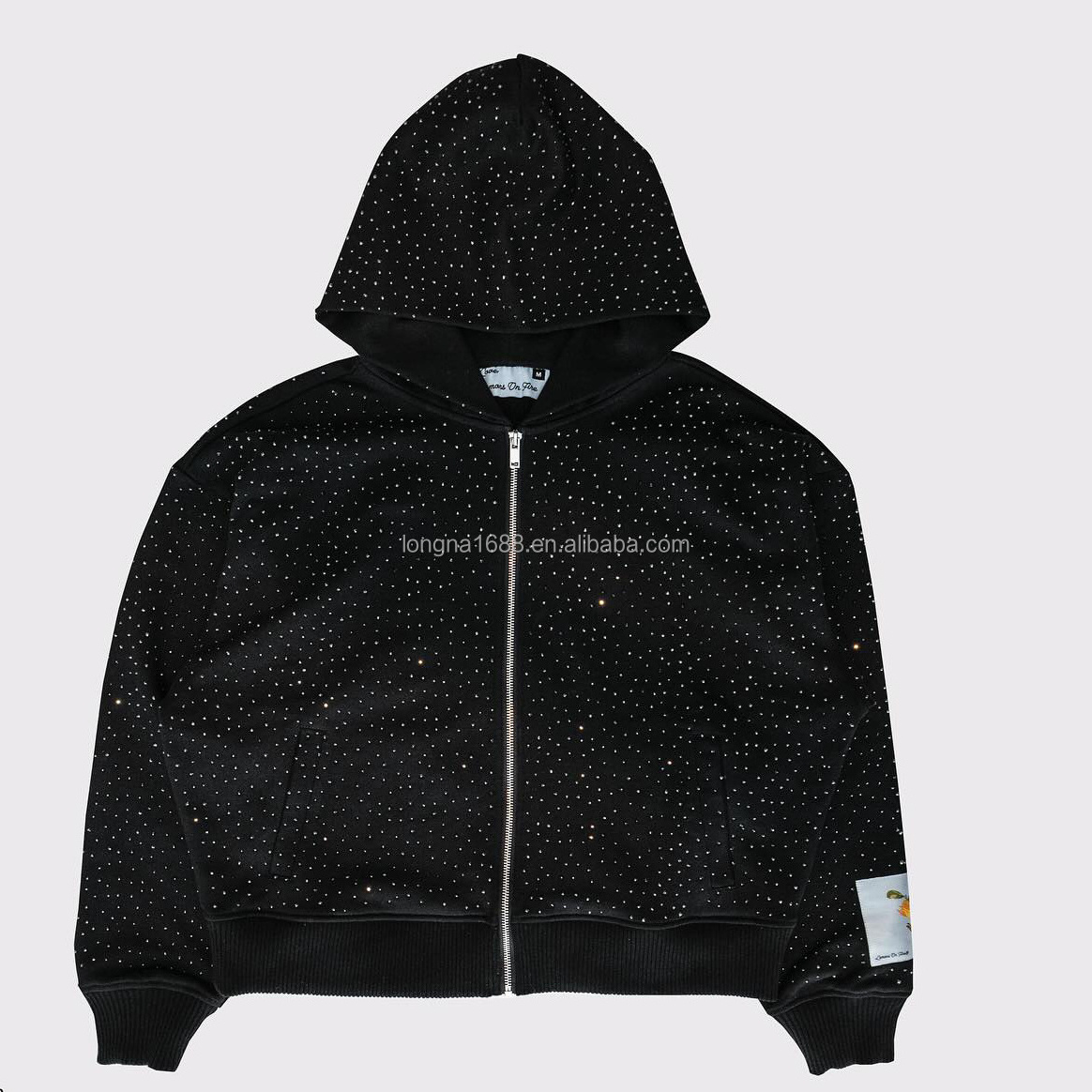 Blank full zip hoodie over face sale