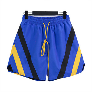 Summer Shorts Custom Waterproof Beach Board Shorts Print Letter Elastic Waist Drawstring Sweat Men'S Mesh Nylon Shorts For Men