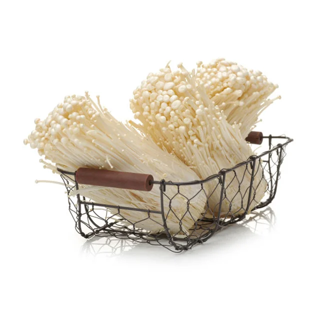 China Finc Fresh Enoki Mushroom Factory Production Large-scale Cultivation High-quality Mushrooms