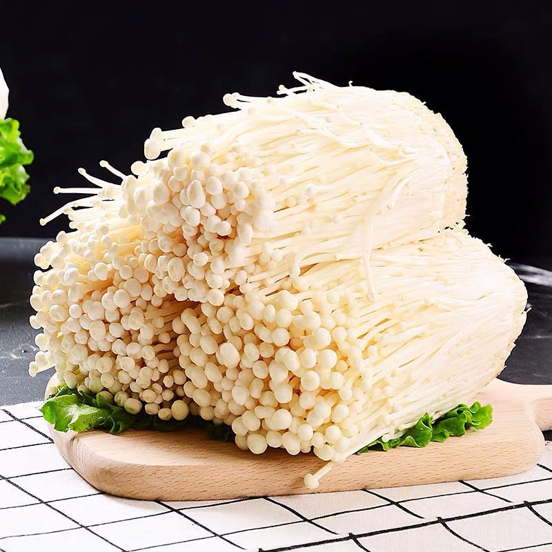 White Needle Mushrooms Fresh Style Enoki-mushroom Fresh Enoki Mushroom